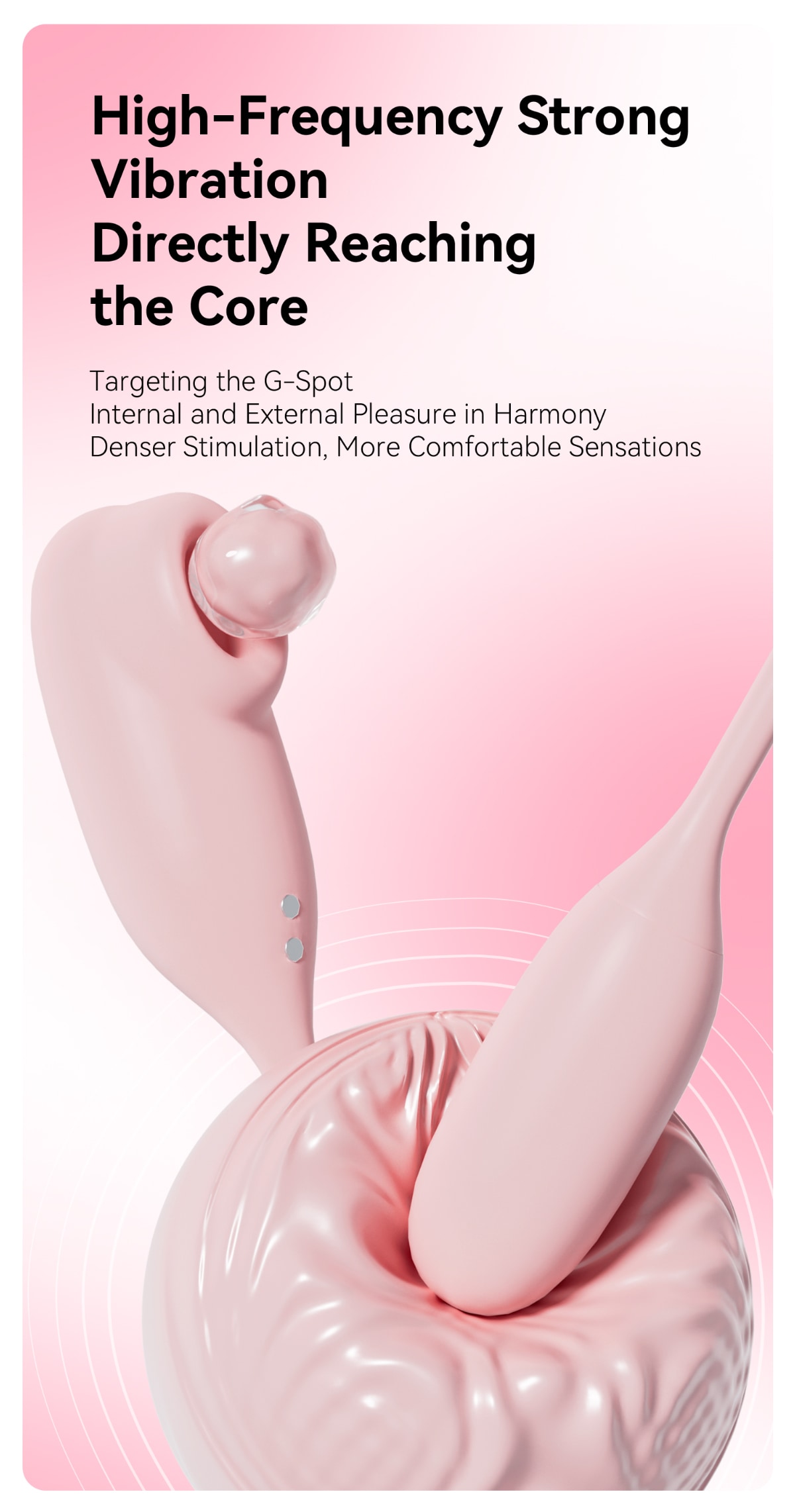 OCRUSH Magic Box 2-in-1 Stimulator - Blossom Pink