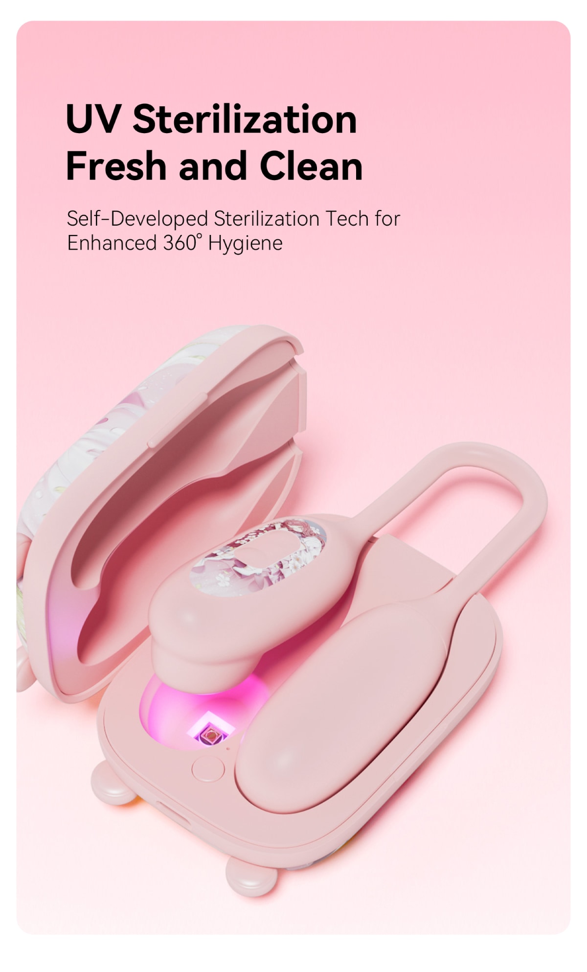 OCRUSH Magic Box 2-in-1 Stimulator - Blossom Pink
