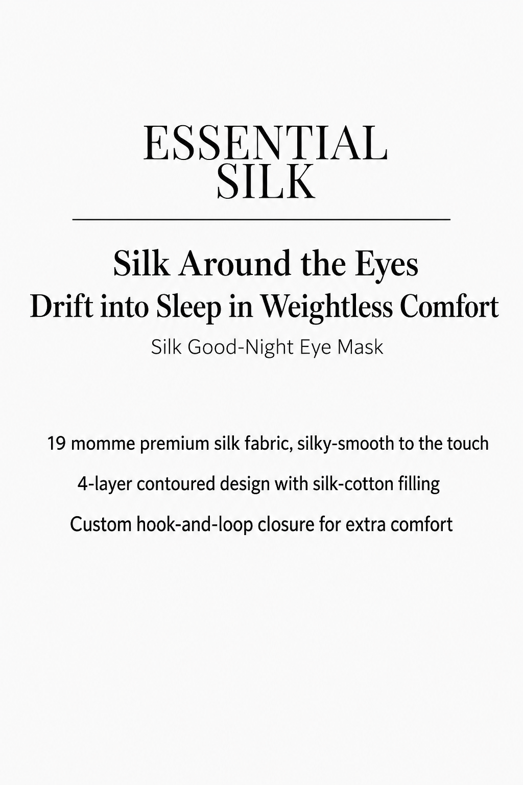 OCRUSH Full Coverage Mulberry Silk Sleep Mask detail 5