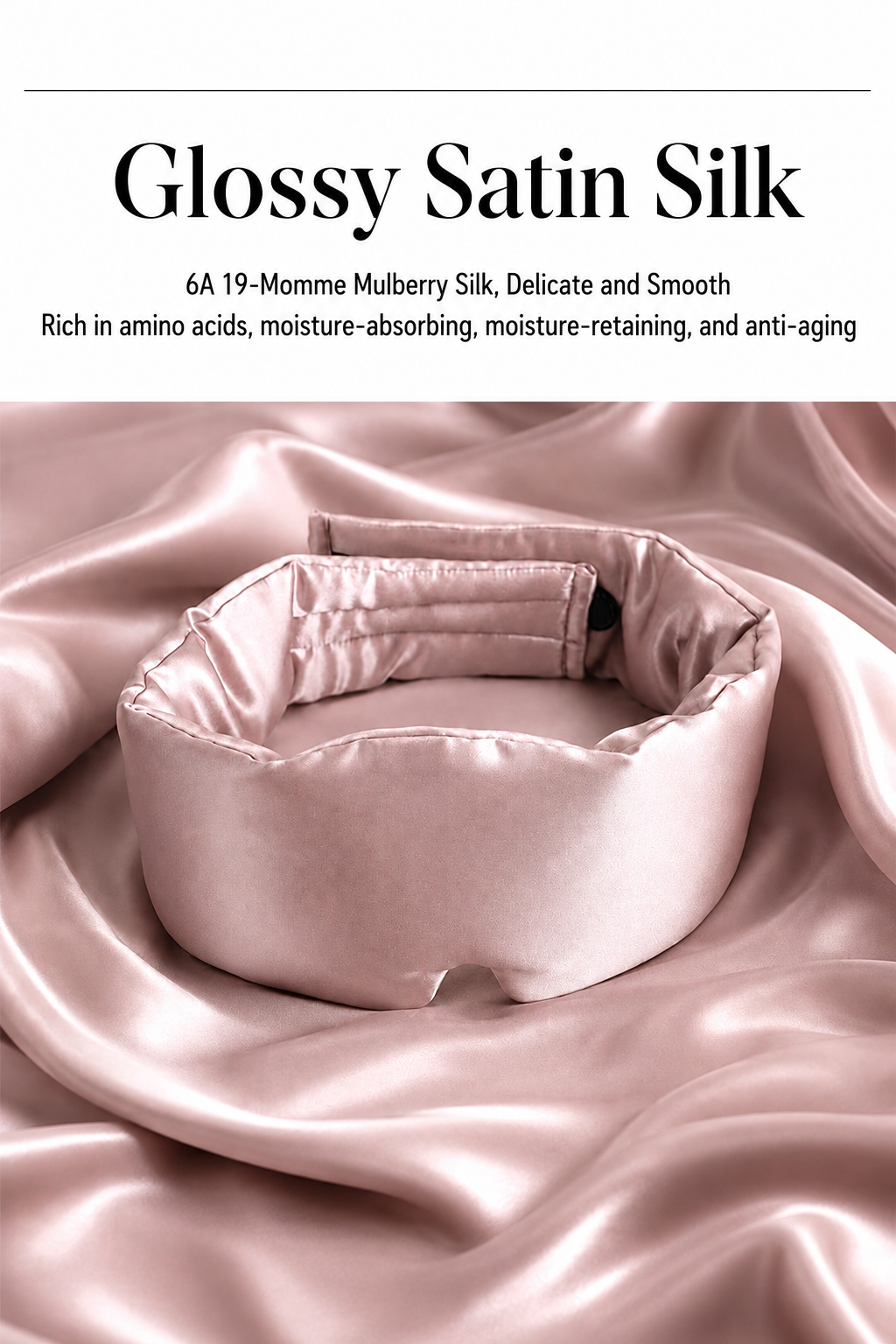 OCRUSH Full Coverage Mulberry Silk Sleep Mask detail 9